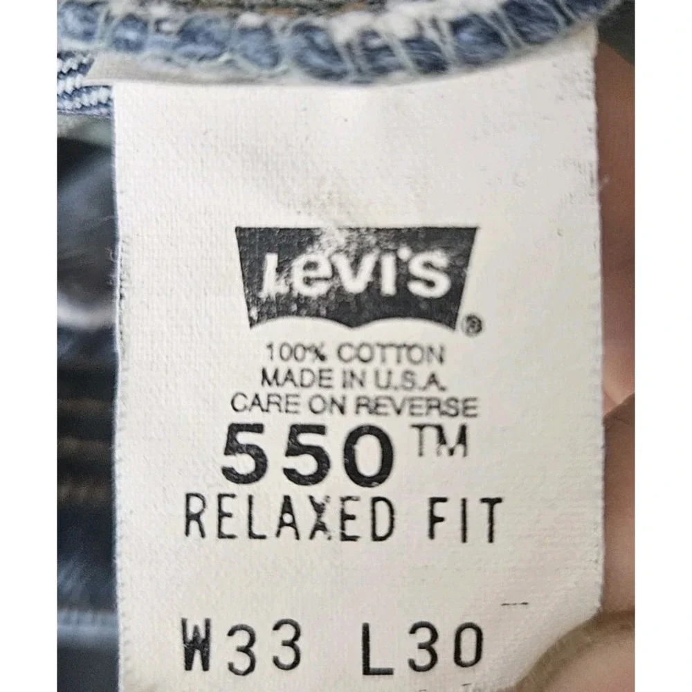 Levi's 550 Men's Vintage Orange Tab Relaxed Fit Jeans Made in USA 32x30